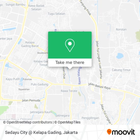 Sedayu City @ Kelapa Gading map