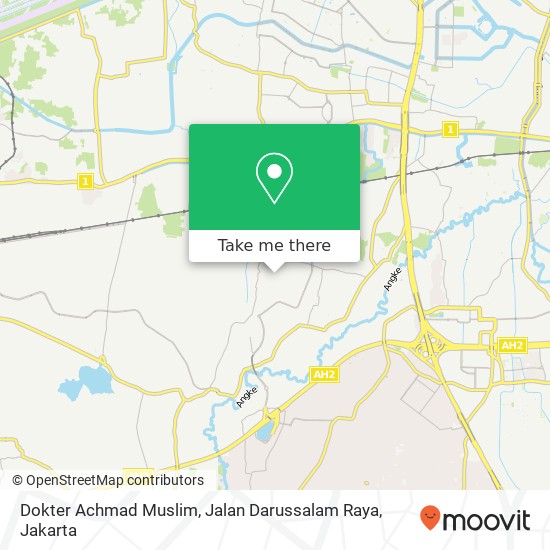 Dokter Achmad Muslim, Jalan Darussalam Raya map