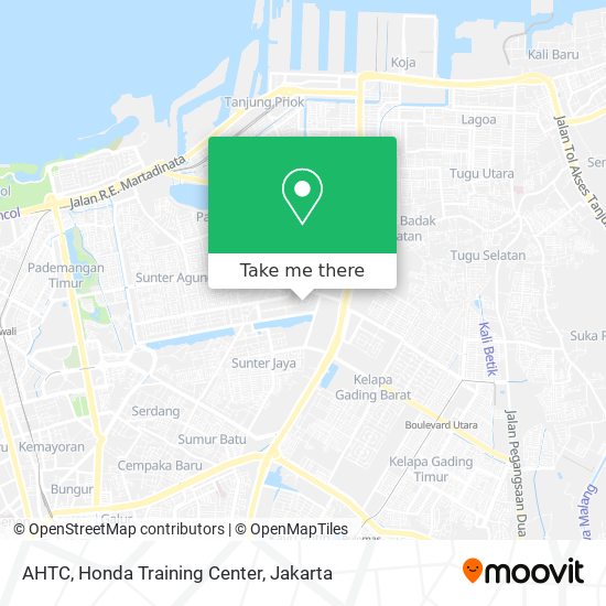 AHTC, Honda Training Center map