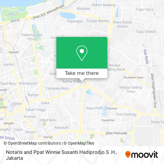 Notaris and Ppat Winnie Susanti Hadiprodjo S .H. map
