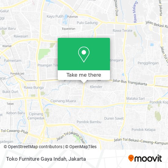 Toko Furniture Gaya Indah map
