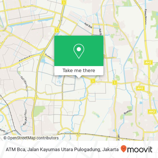 ATM Bca, Jalan Kayumas Utara Pulogadung map