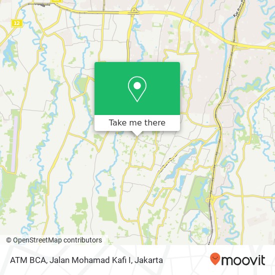 ATM BCA, Jalan Mohamad Kafi I map