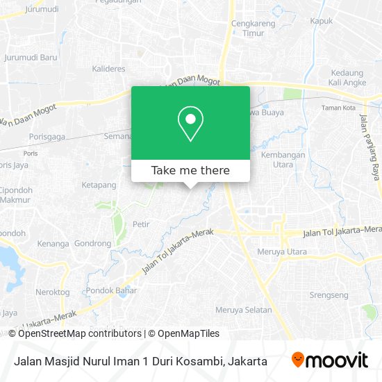 Jalan Masjid Nurul Iman 1 Duri Kosambi map