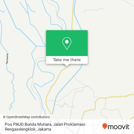 Pos PAUD Bunda Mutiara, Jalan Proklamasi-Rengasdengklok map