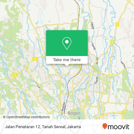 Jalan Penataran 12, Tanah Sereal map