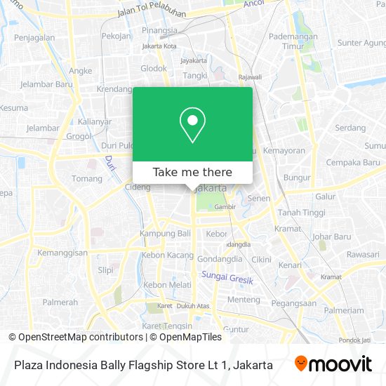 Plaza Indonesia Bally Flagship Store Lt 1 map