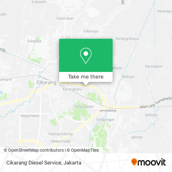 Cikarang Diesel Service map