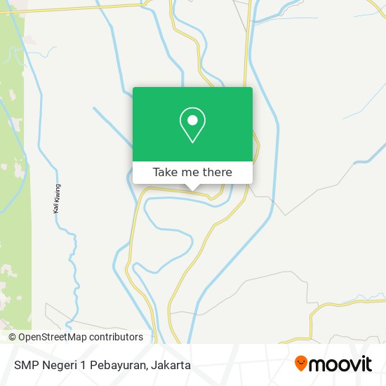 SMP Negeri 1 Pebayuran, Jalan Raya Pebayuran map