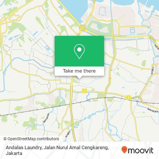 Andalas Laundry, Jalan Nurul Amal Cengkareng map