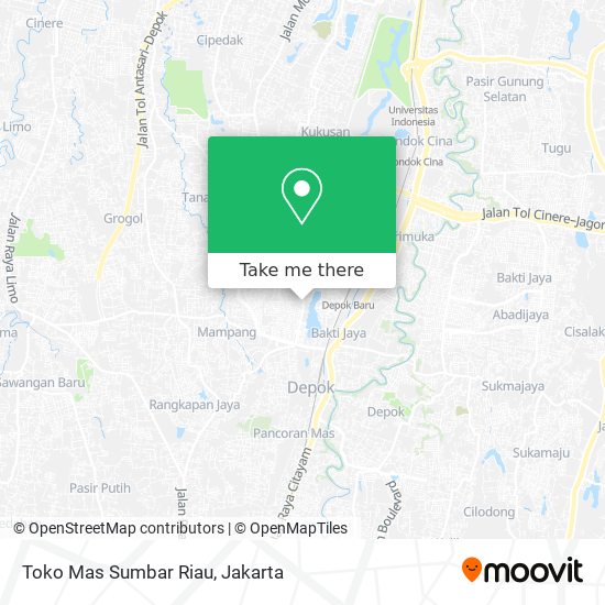 Toko Mas Sumbar Riau map