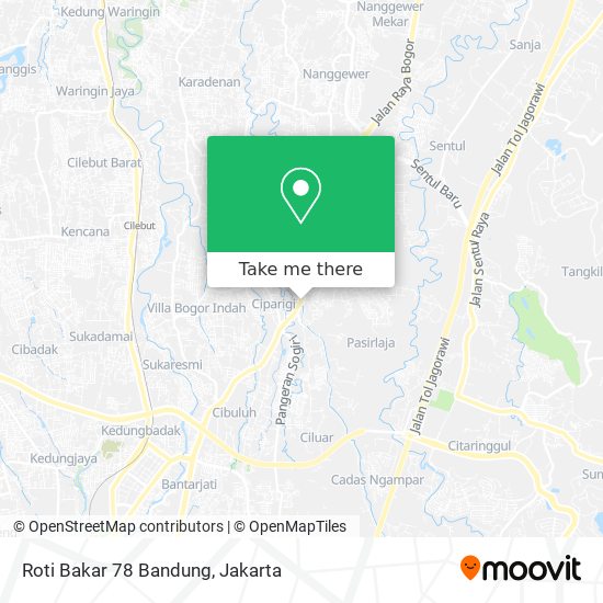 Roti Bakar 78 Bandung map