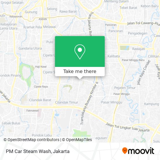 PM Car Steam Wash map