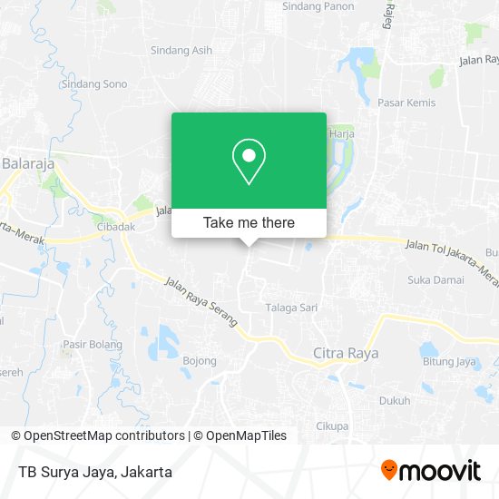 TB Surya Jaya, Jalan Telaga Mas map