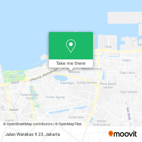 Jalan Warakas 9 23 map