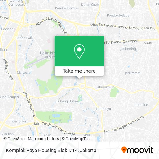 Komplek Raya Housing Blok I/14 map