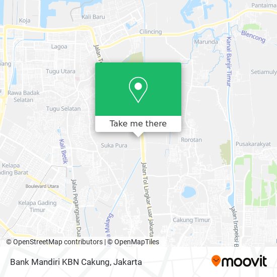 Bank Mandiri KBN Cakung map