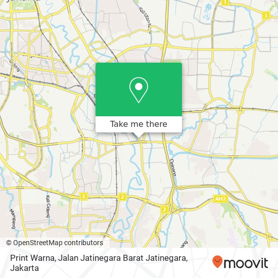 Print Warna, Jalan Jatinegara Barat Jatinegara map