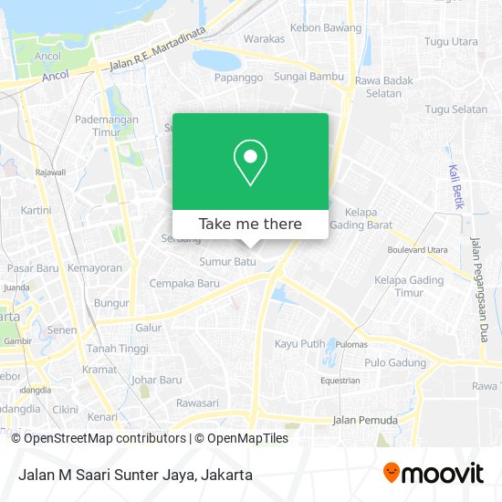 Jalan M Saari Sunter Jaya map
