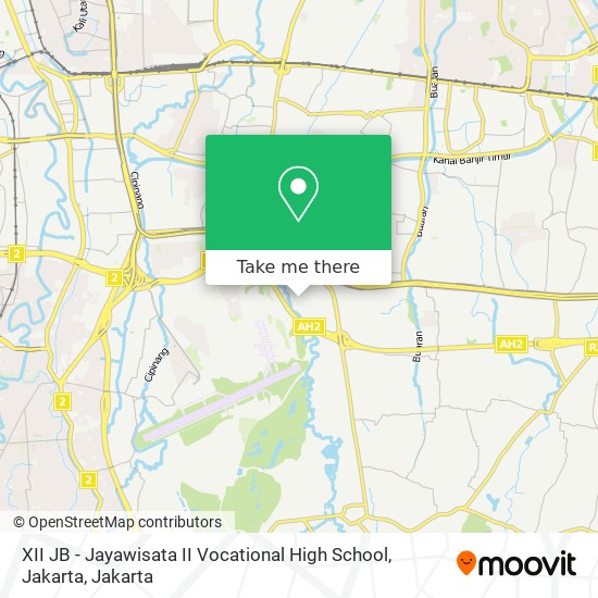 XII JB - Jayawisata II Vocational High School, Jakarta map