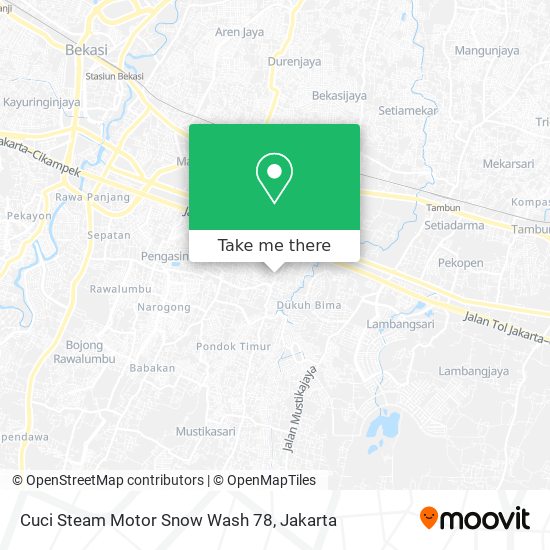 Cuci Steam Motor Snow Wash 78 map