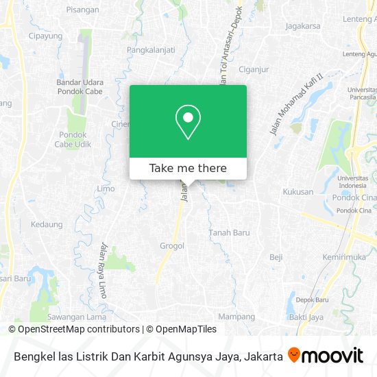 Bengkel las Listrik Dan Karbit Agunsya Jaya map