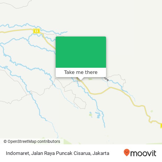 Indomaret, Jalan Raya Puncak Cisarua map