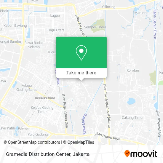 Gramedia Distribution Center map
