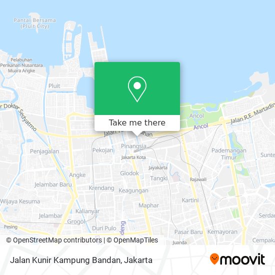 Jalan Kunir Kampung Bandan map