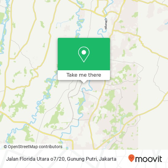 Jalan Florida Utara o7 / 20, Gunung Putri map