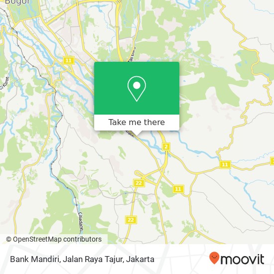 Bank Mandiri, Jalan Raya Tajur map