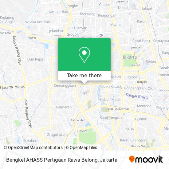Bengkel AHASS Pertigaan Rawa Belong map