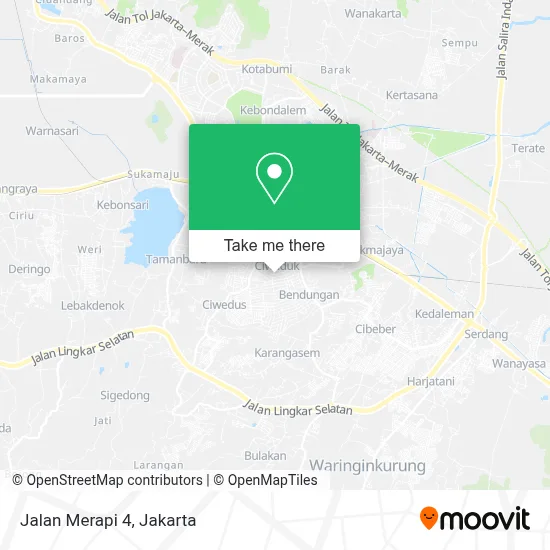 Jalan Merapi 4 map