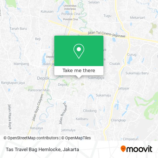 Tas Travel Bag Hemlocke map