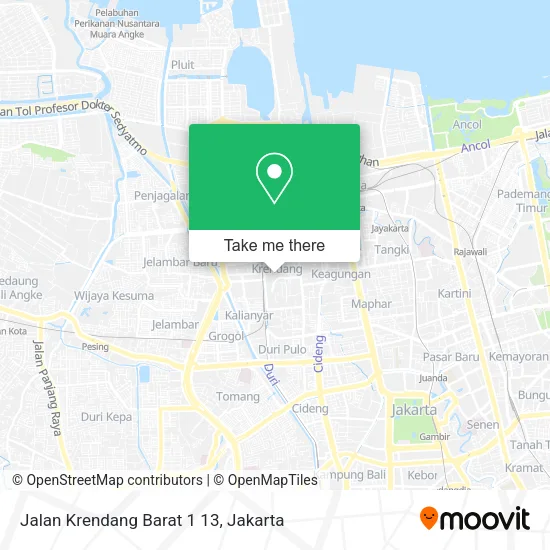Jalan Krendang Barat 1 13 map