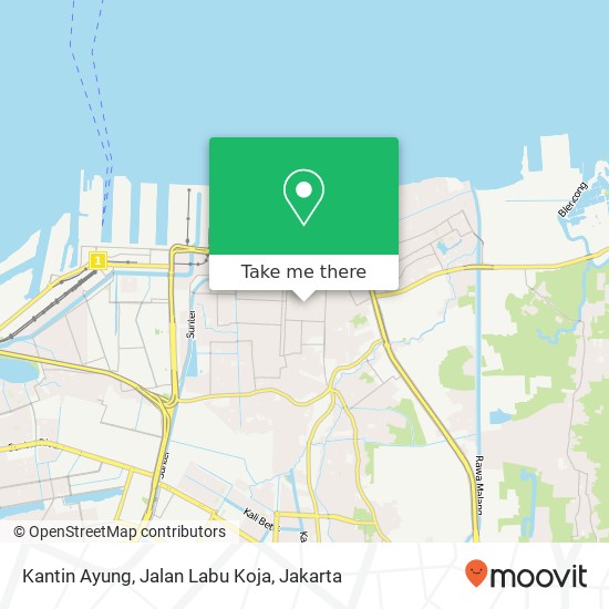 Kantin Ayung, Jalan Labu Koja map