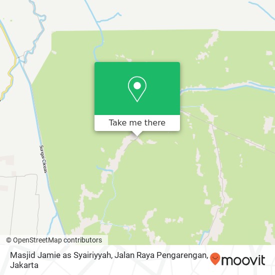 Masjid Jamie as Syairiyyah, Jalan Raya Pengarengan map