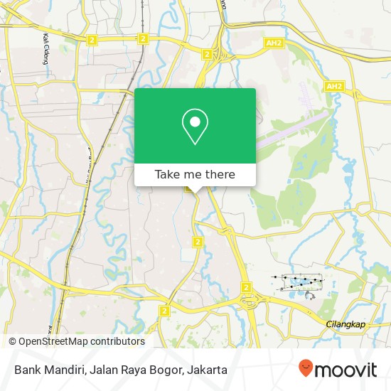 Bank Mandiri, Jalan Raya Bogor map