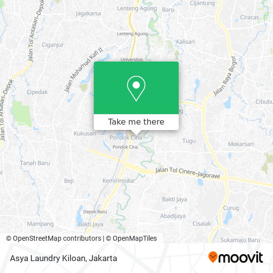Asya Laundry Kiloan map