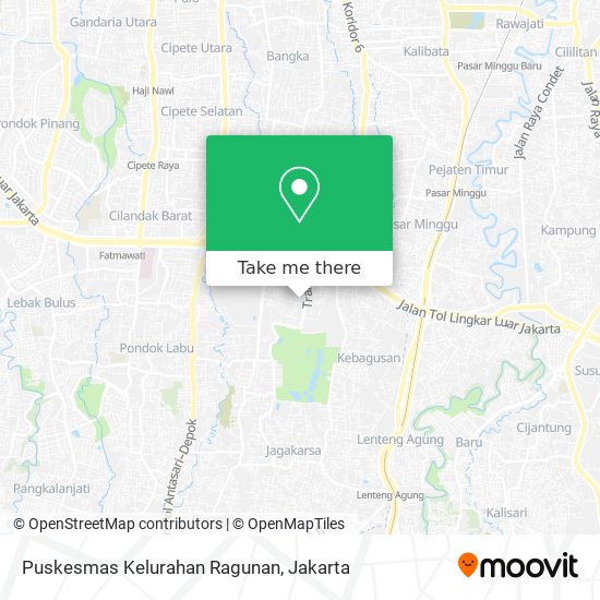 Puskesmas Kelurahan Ragunan map