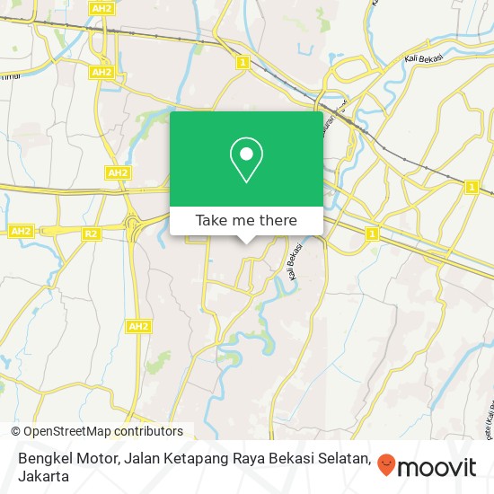 Bengkel Motor, Jalan Ketapang Raya Bekasi Selatan map