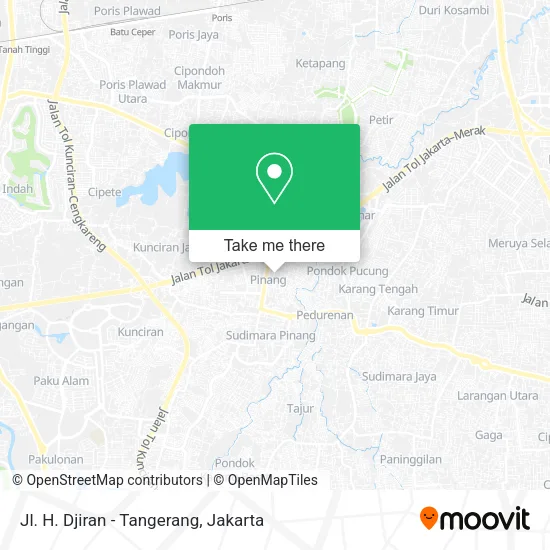 Jl. H. Djiran - Tangerang map