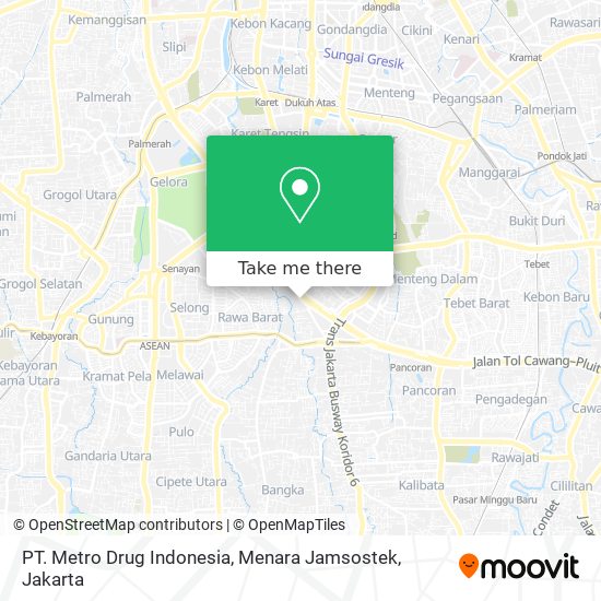 PT. Metro Drug Indonesia, Menara Jamsostek map