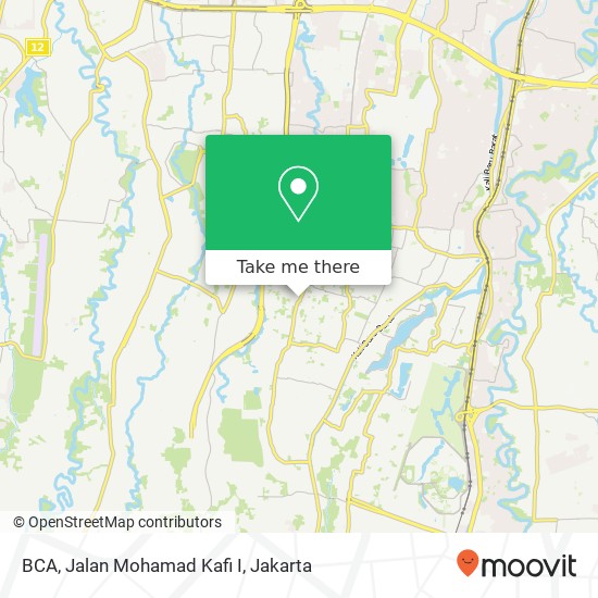 BCA, Jalan Mohamad Kafi I map