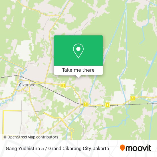 Gang Yudhistira 5 / Grand Cikarang City map