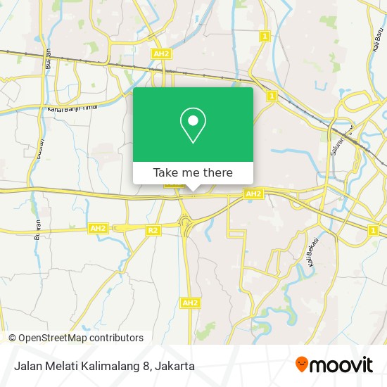 Jalan Melati Kalimalang 8 map