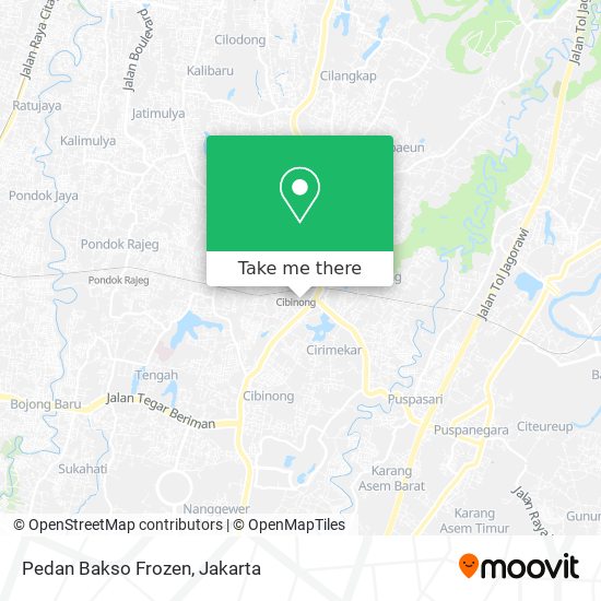 Pedan Bakso Frozen map