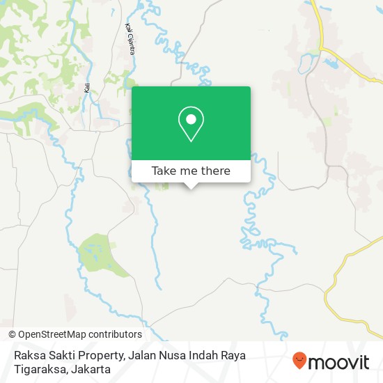 Raksa Sakti Property, Jalan Nusa Indah Raya Tigaraksa map