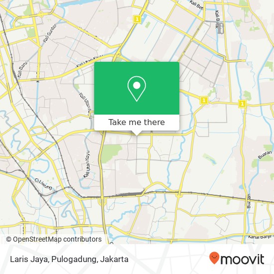 Laris Jaya, Pulogadung map
