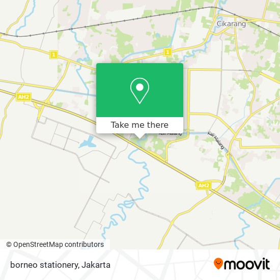 borneo stationery map